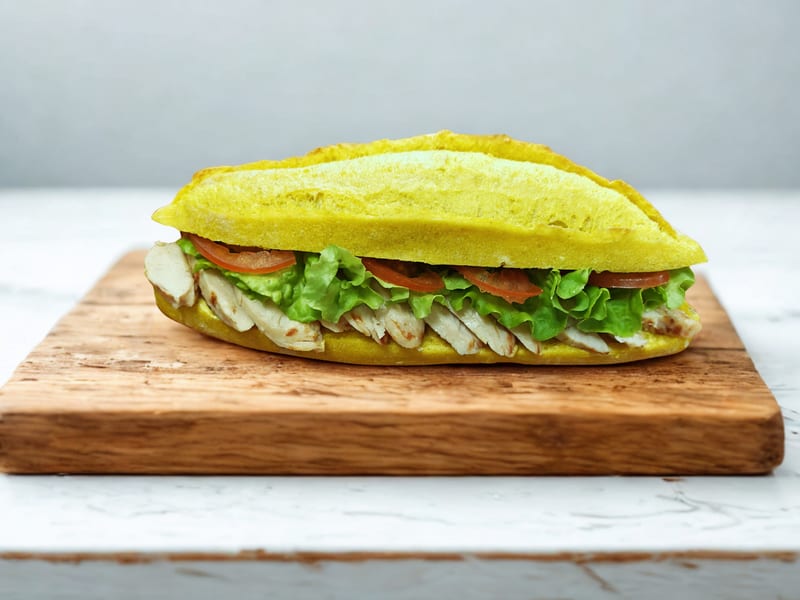 Sandwich poulet curry